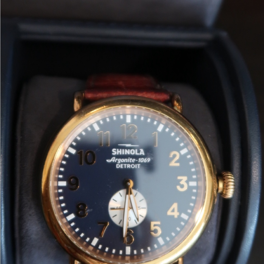 Shinola Gold and Black Watch